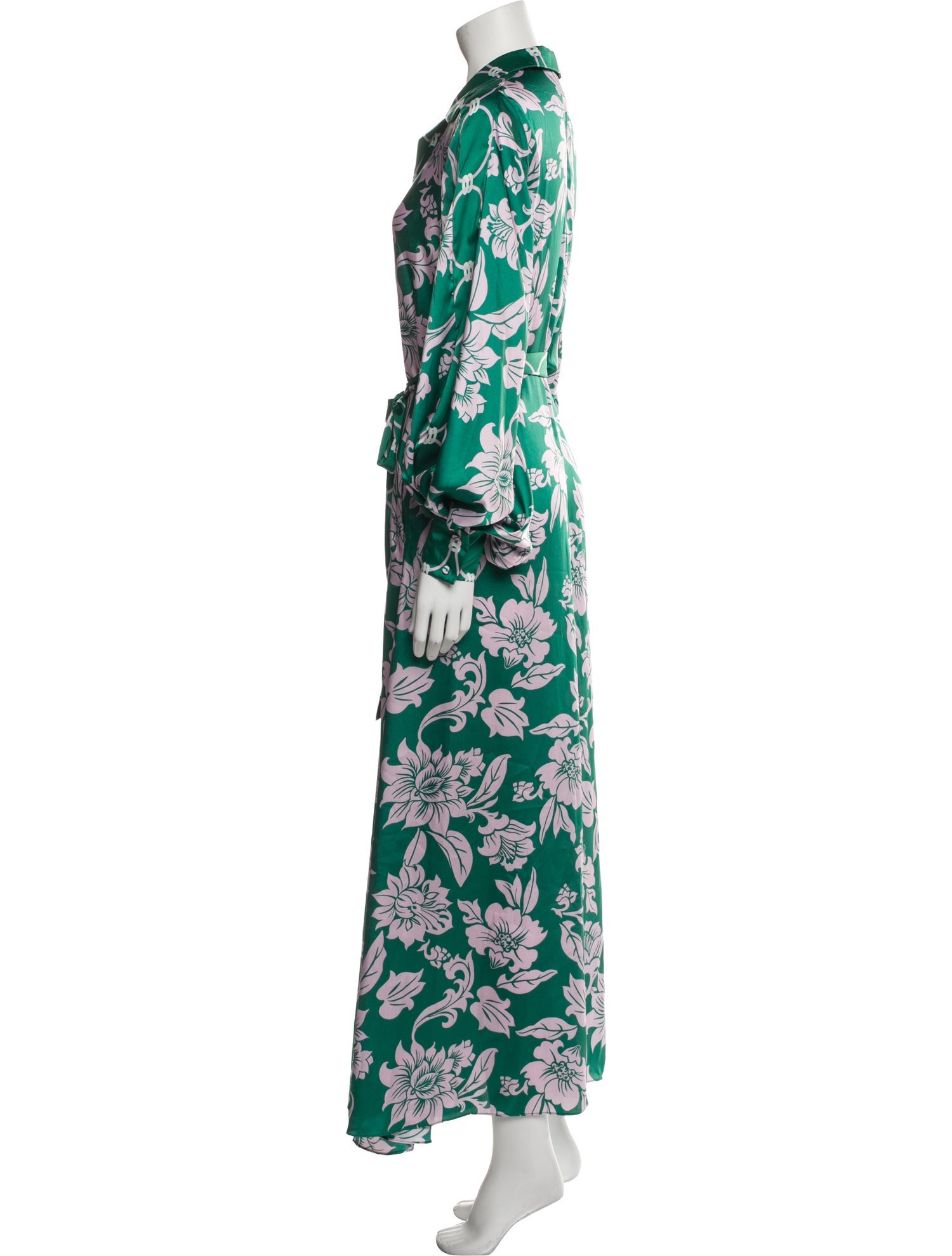 Alexis Printed Pleated Accents Robe
