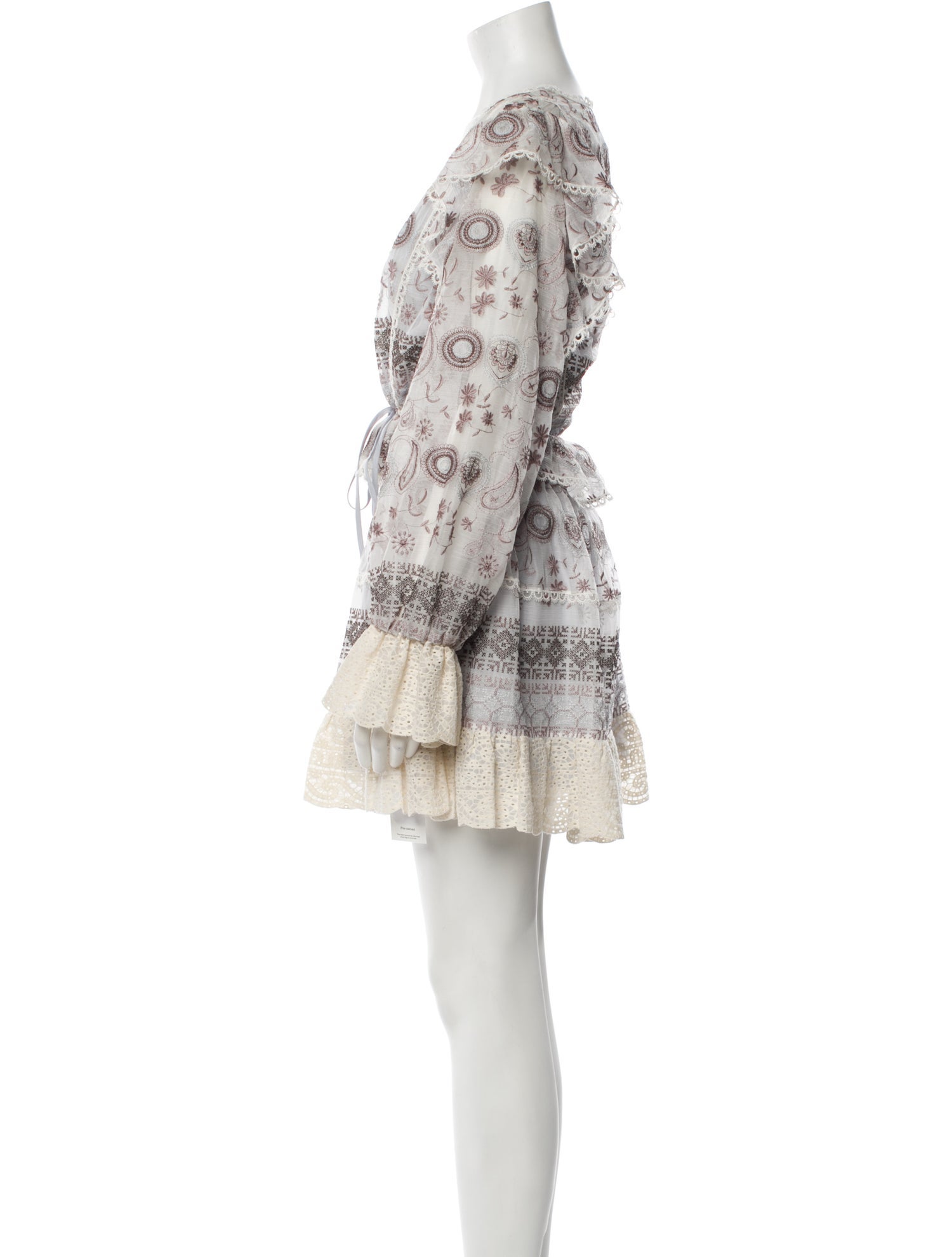 Alexis Printed Lace Trim Embellishment Skirt Set