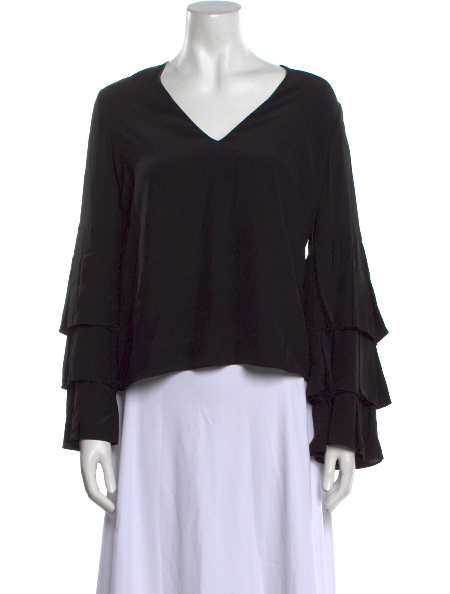 Alexis Silk V-Neck Blouse