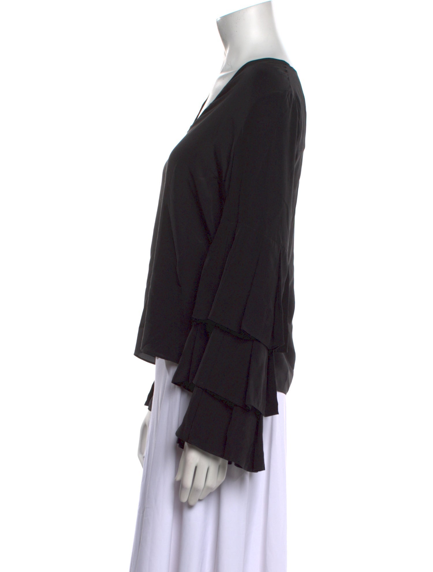 Alexis Silk V-Neck Blouse