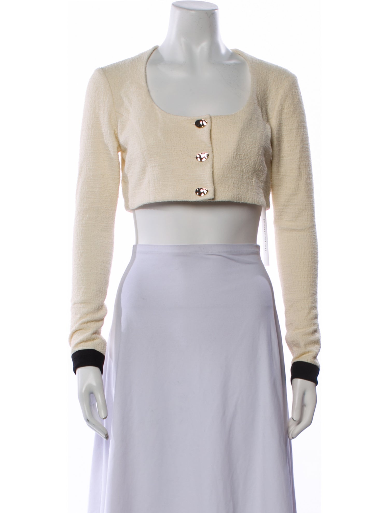 Alexis Scoop Neck Long Sleeve Crop Top