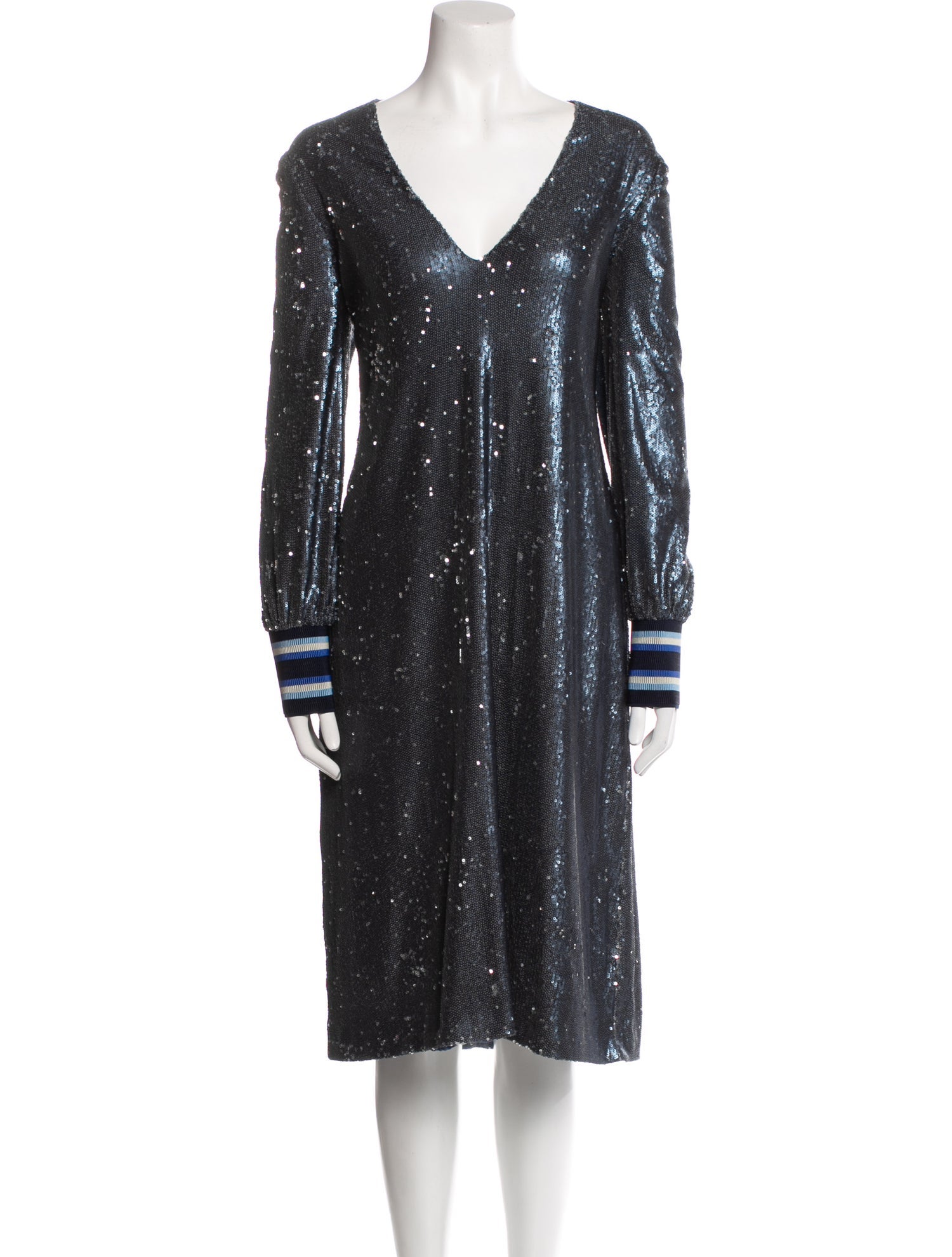 Alexis V-Neck Knee-Length Dress