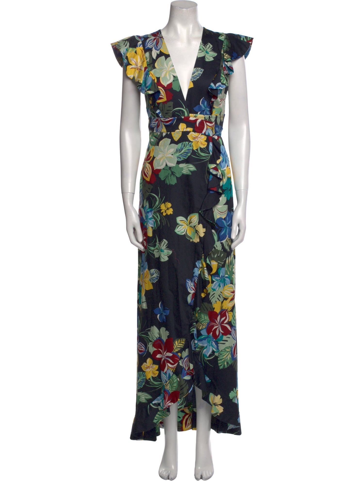 Alexis Floral Print Long Dress