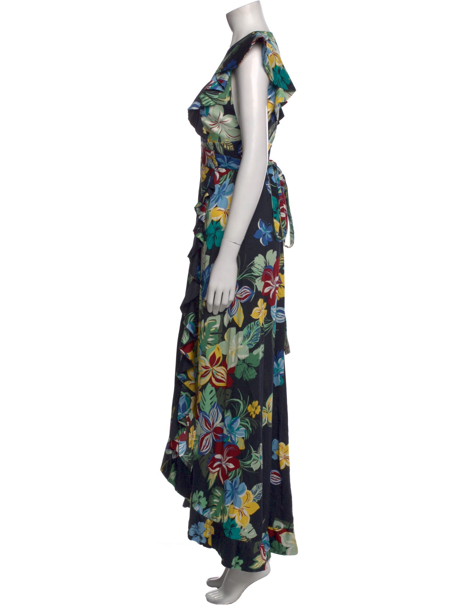Alexis Floral Print Long Dress