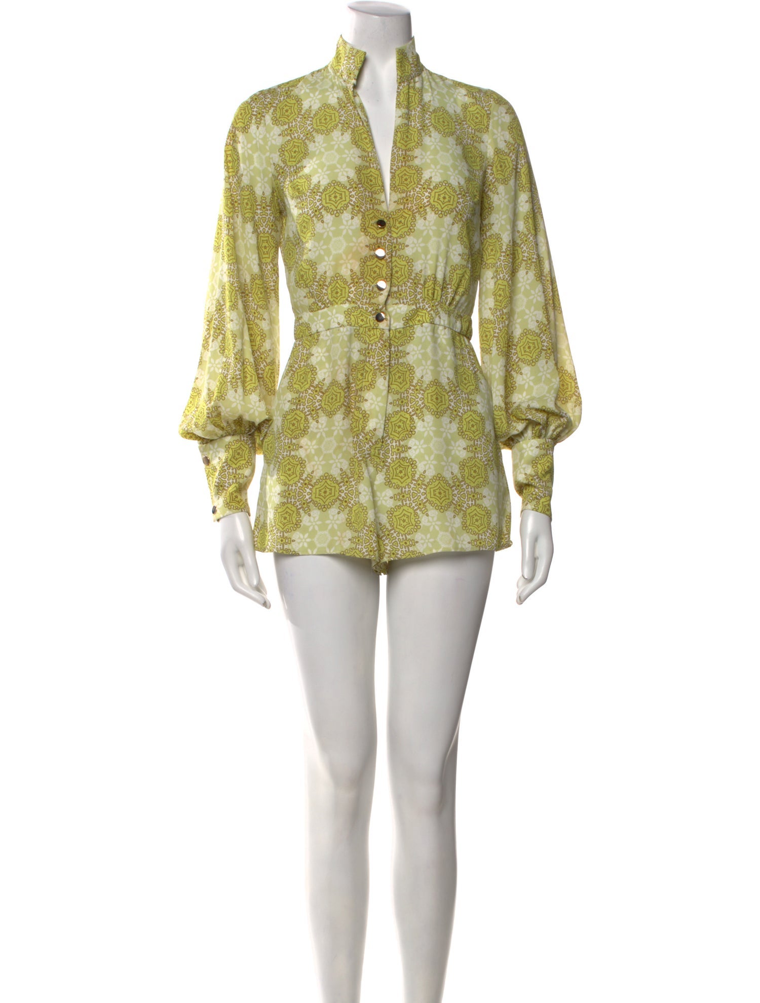 Alexis Printed V-Neck Romper