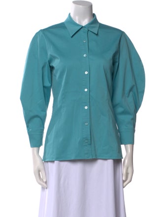 Alexis Three-Quarter Sleeve Button-Up Top