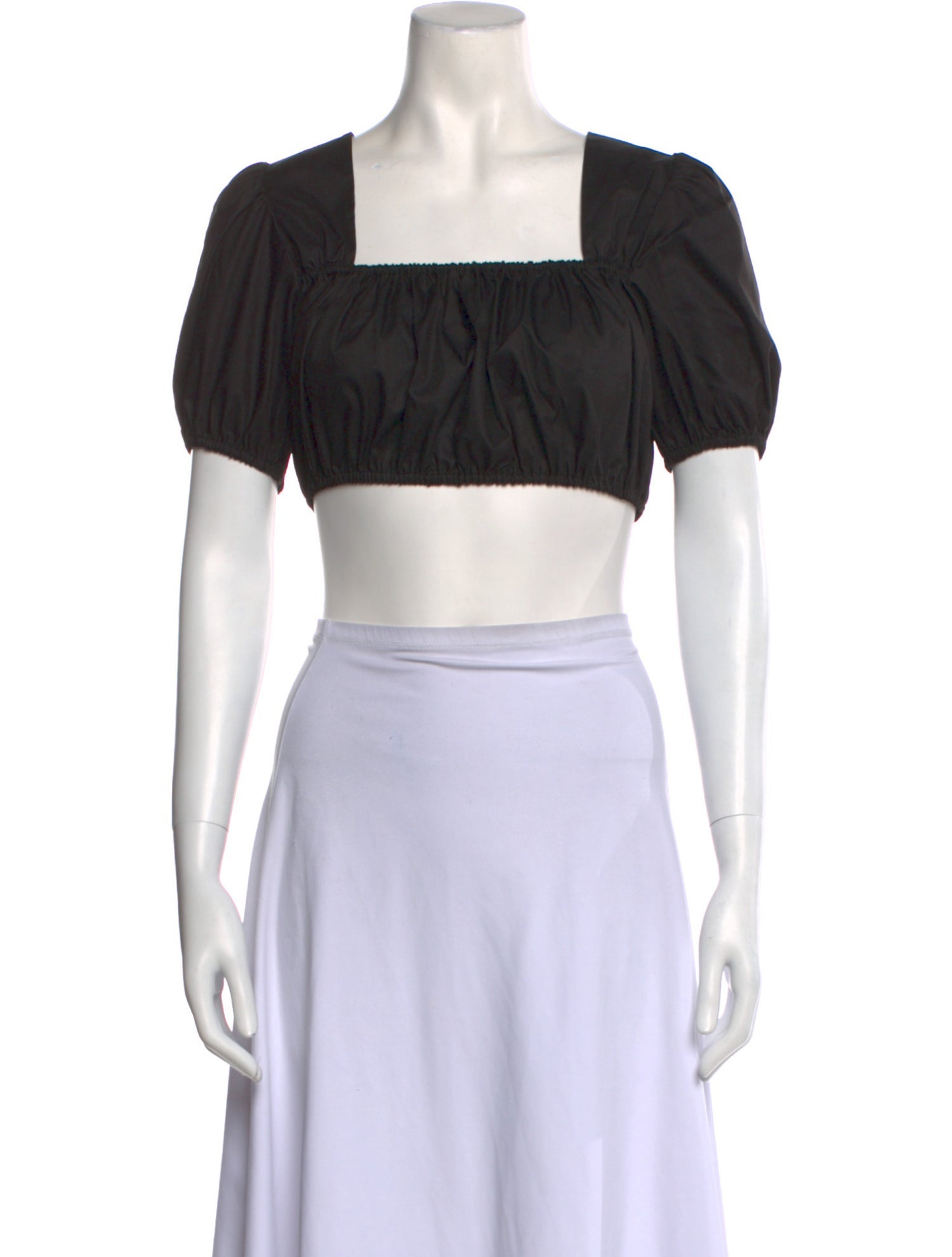 Alexis Square Neckline Short Sleeve Crop Top w/ Tags