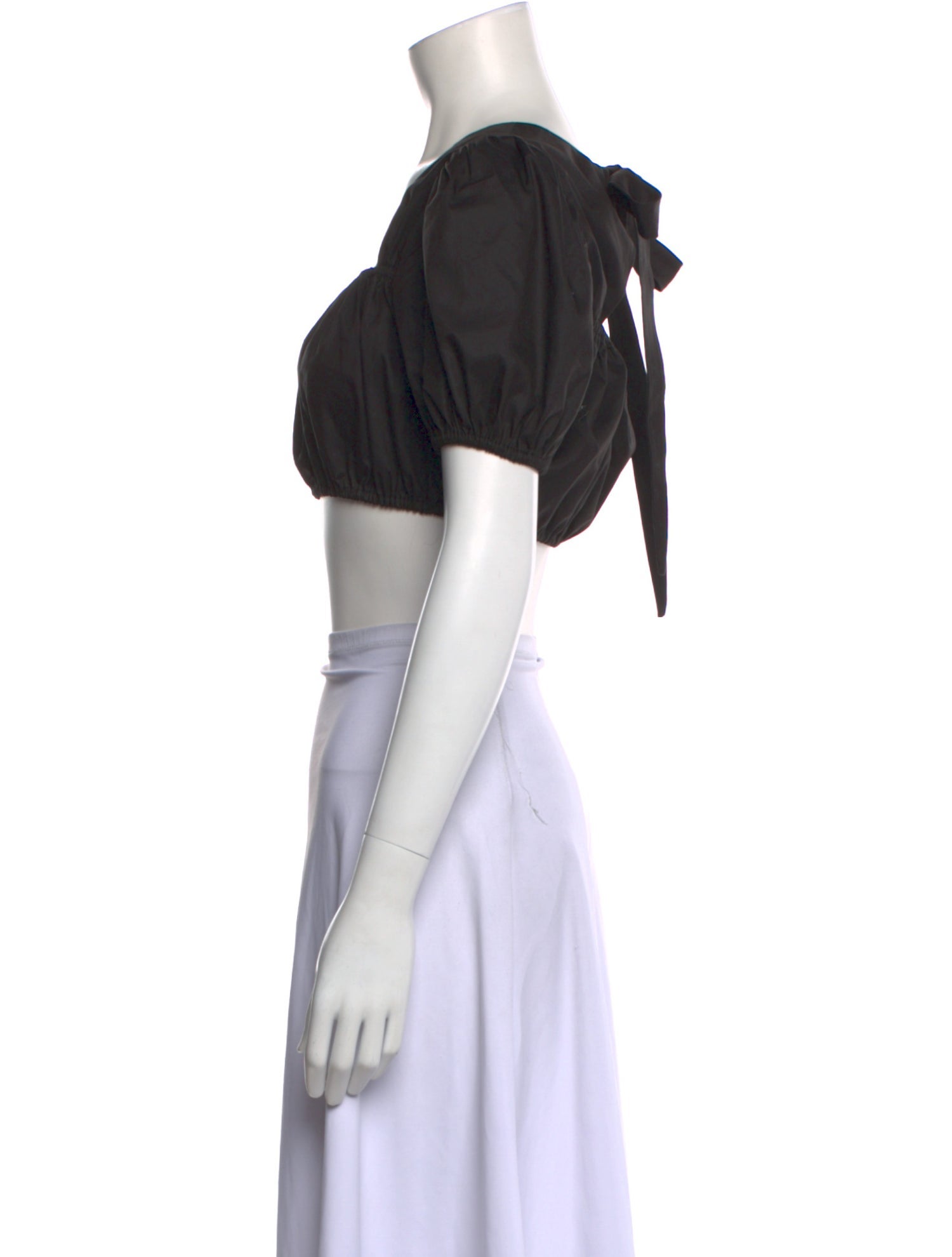 Alexis Square Neckline Short Sleeve Crop Top w/ Tags