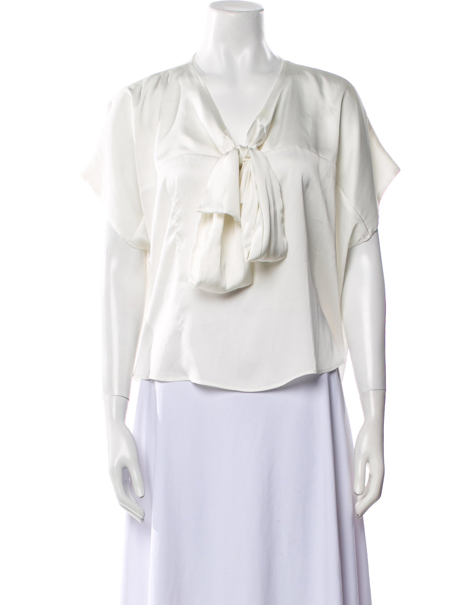 Alexis Cowl Neck Short Sleeve Blouse