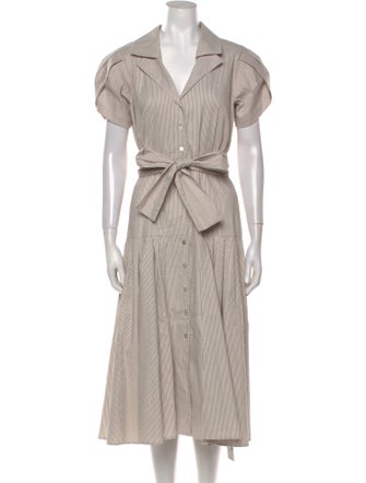 Alexis Striped Long Dress