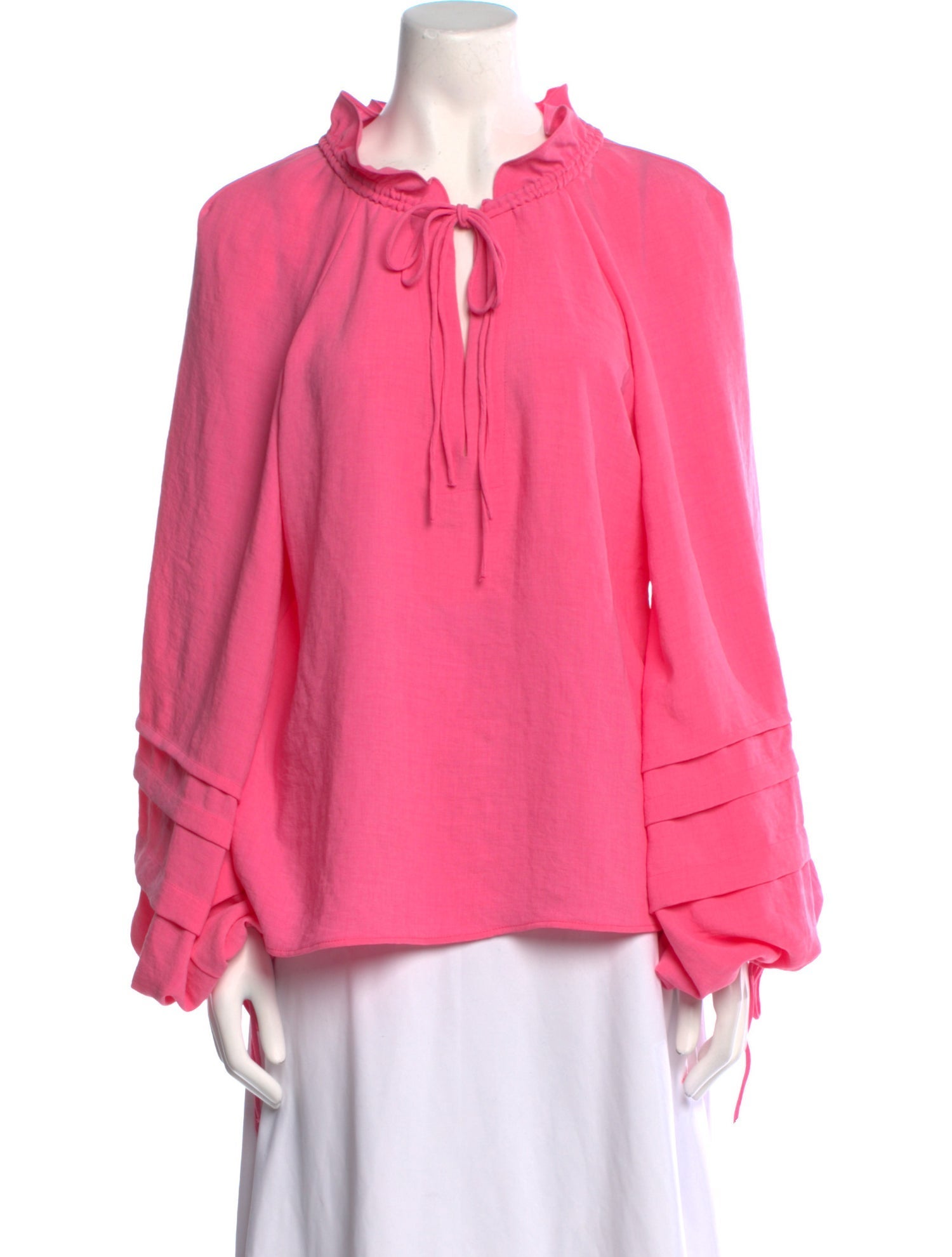 Alexis Tie Neck Long Sleeve Blouse w/ Tags