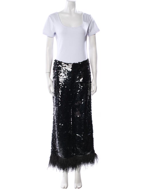 Alexis Feather Trim Pant Set