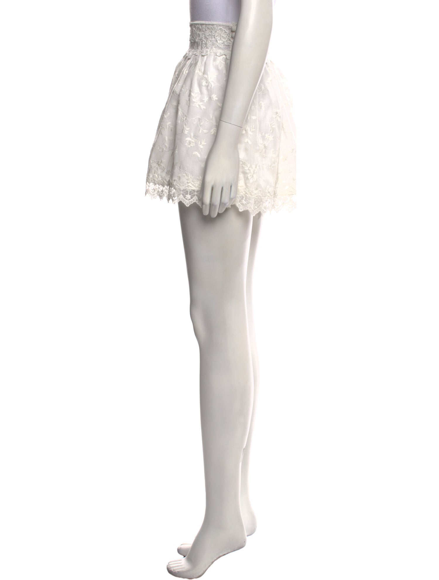 Alexis Lace Pattern Mini Skirt