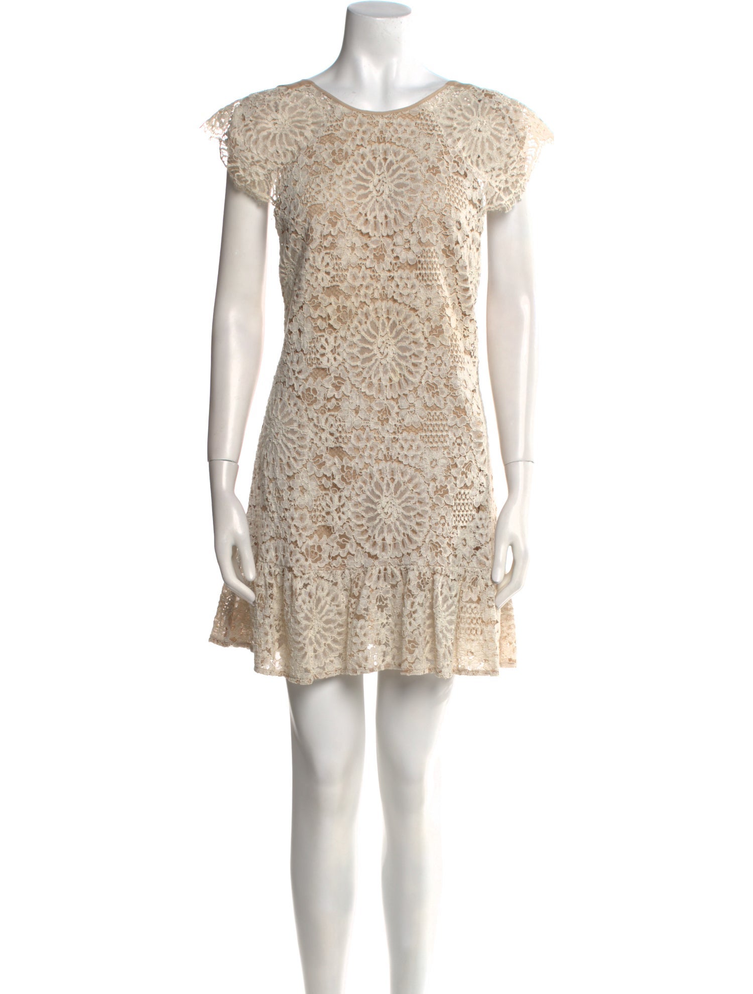 Alexis Lace Pattern Mini Dress