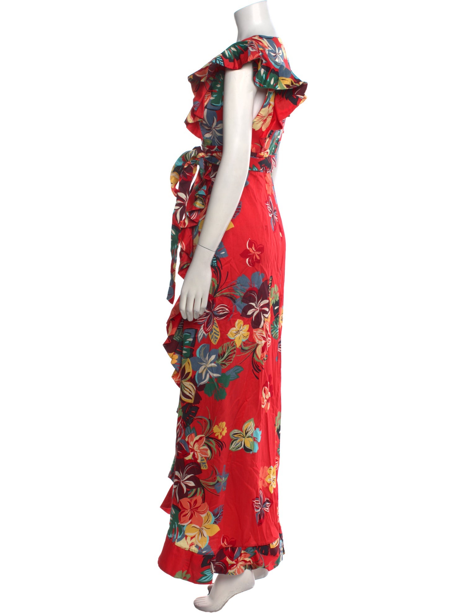 Alexis Floral Print Long Dress