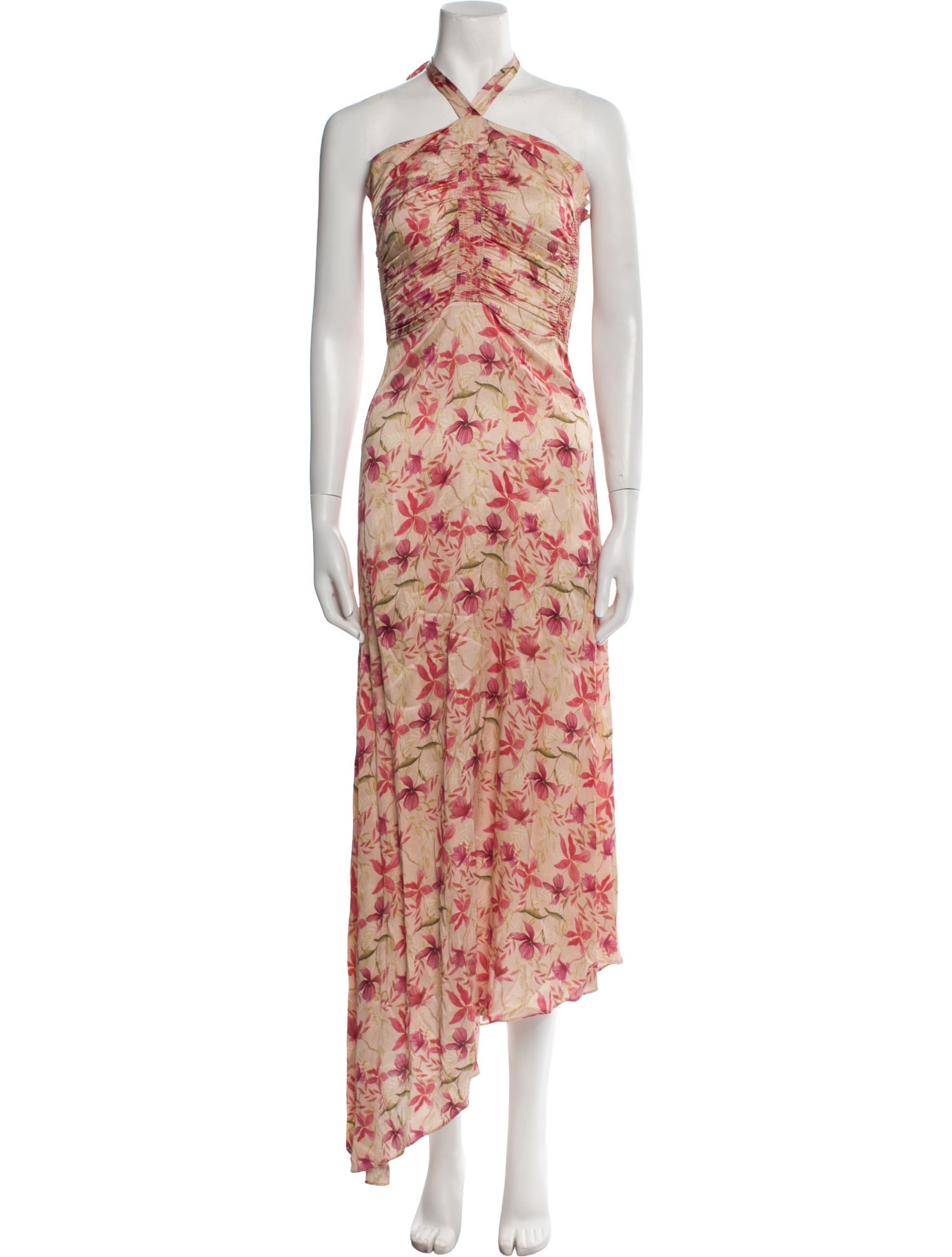 Alexis Floral Print Midi Length Dress