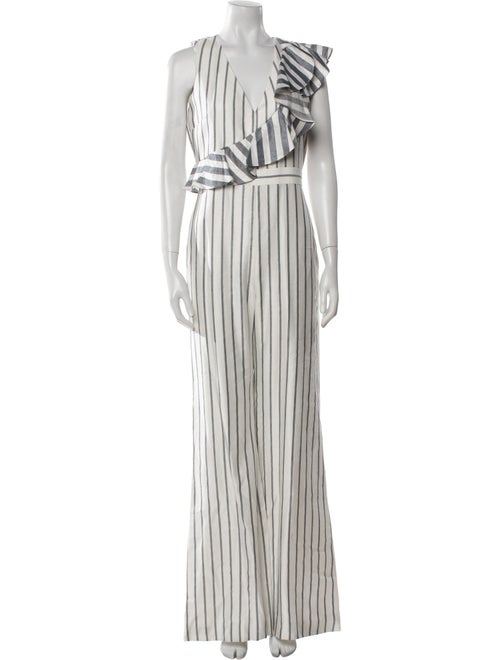Alexis Striped V-Neck Jumpsuit