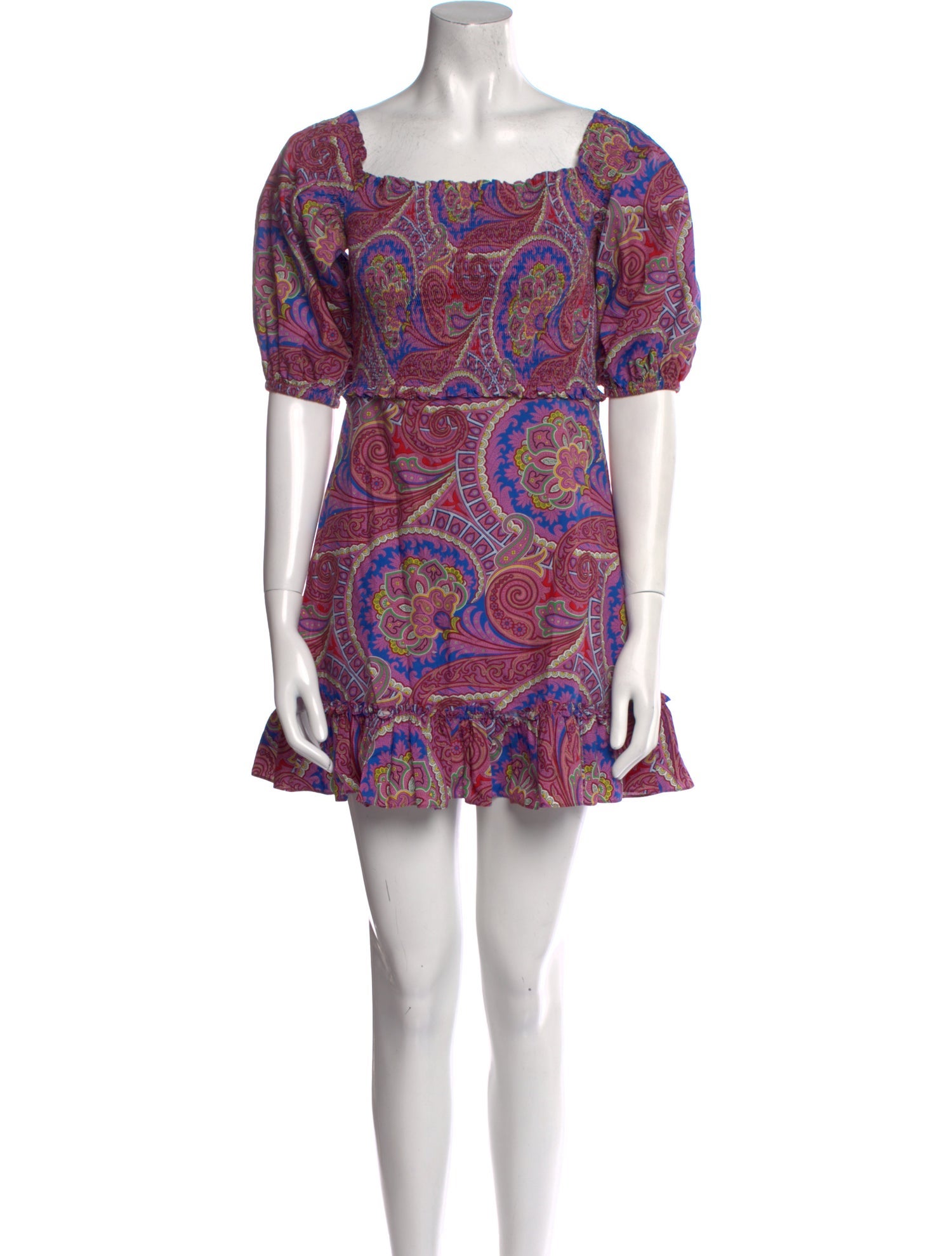 Alexis Paisley Print Mini Dress