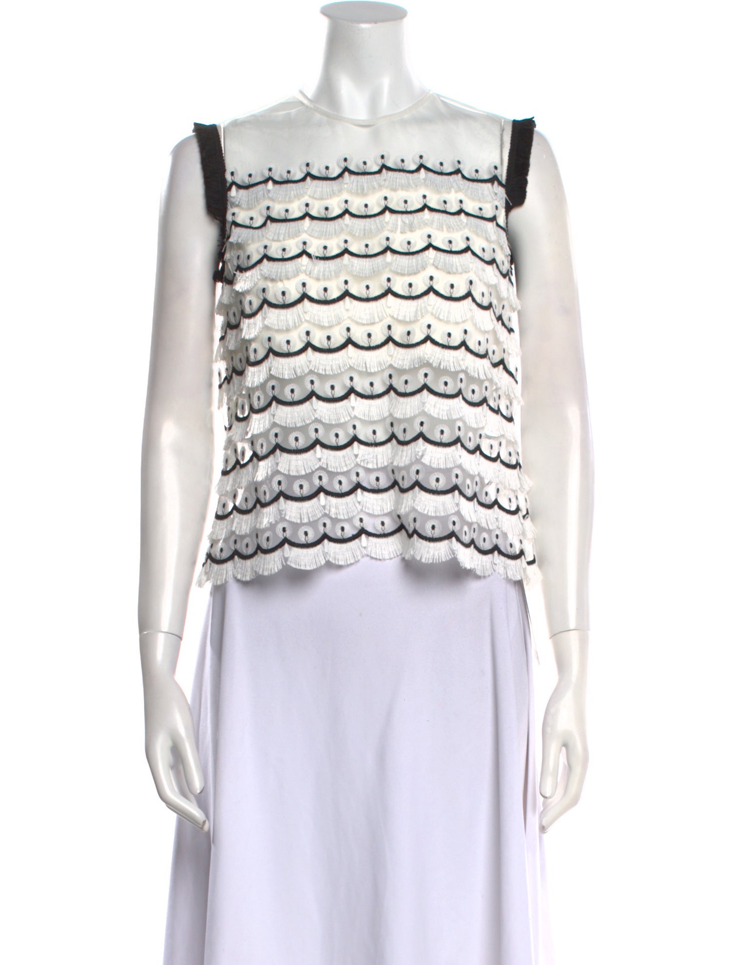 Alexis Striped Square Neckline Crop Top