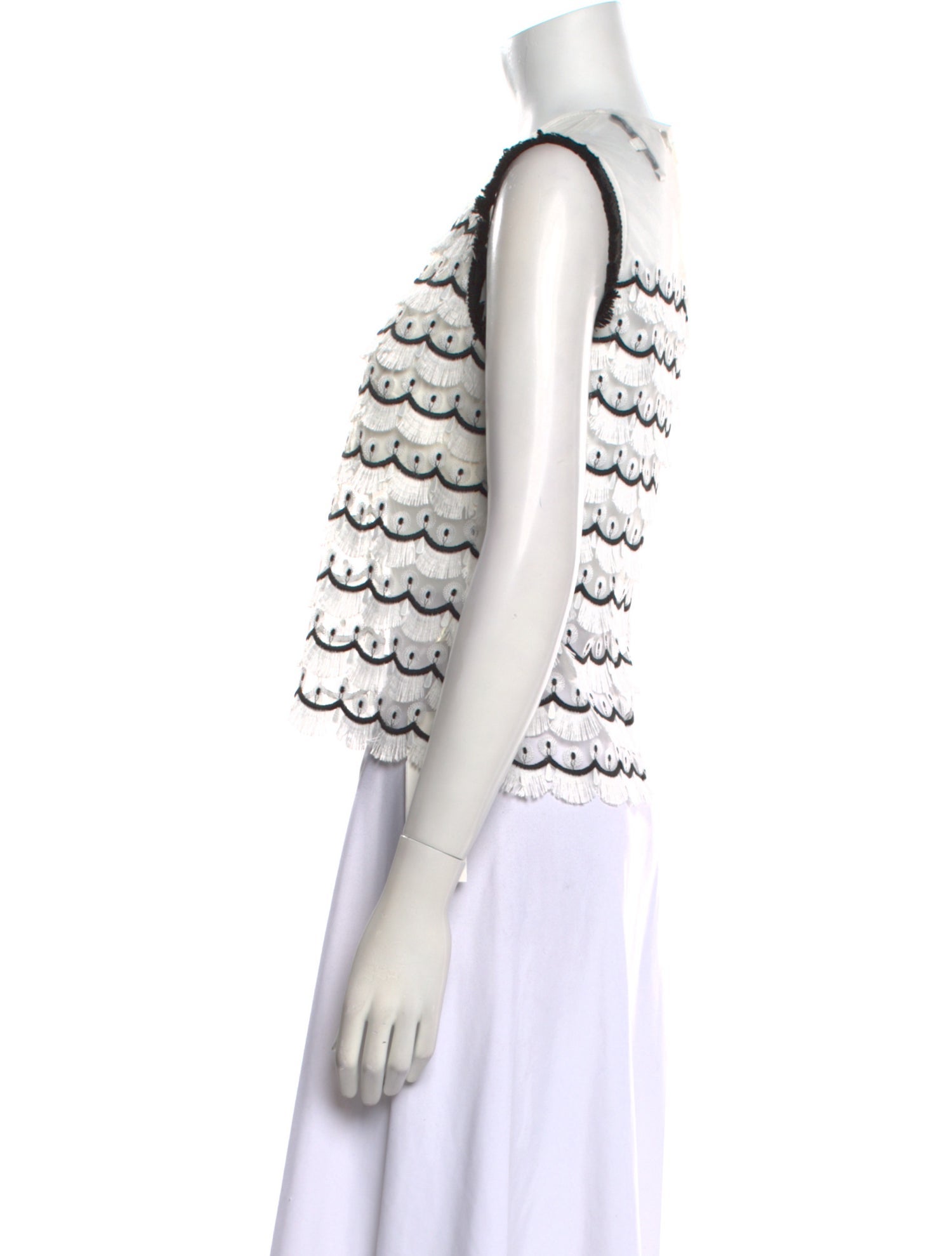 Alexis Striped Square Neckline Crop Top