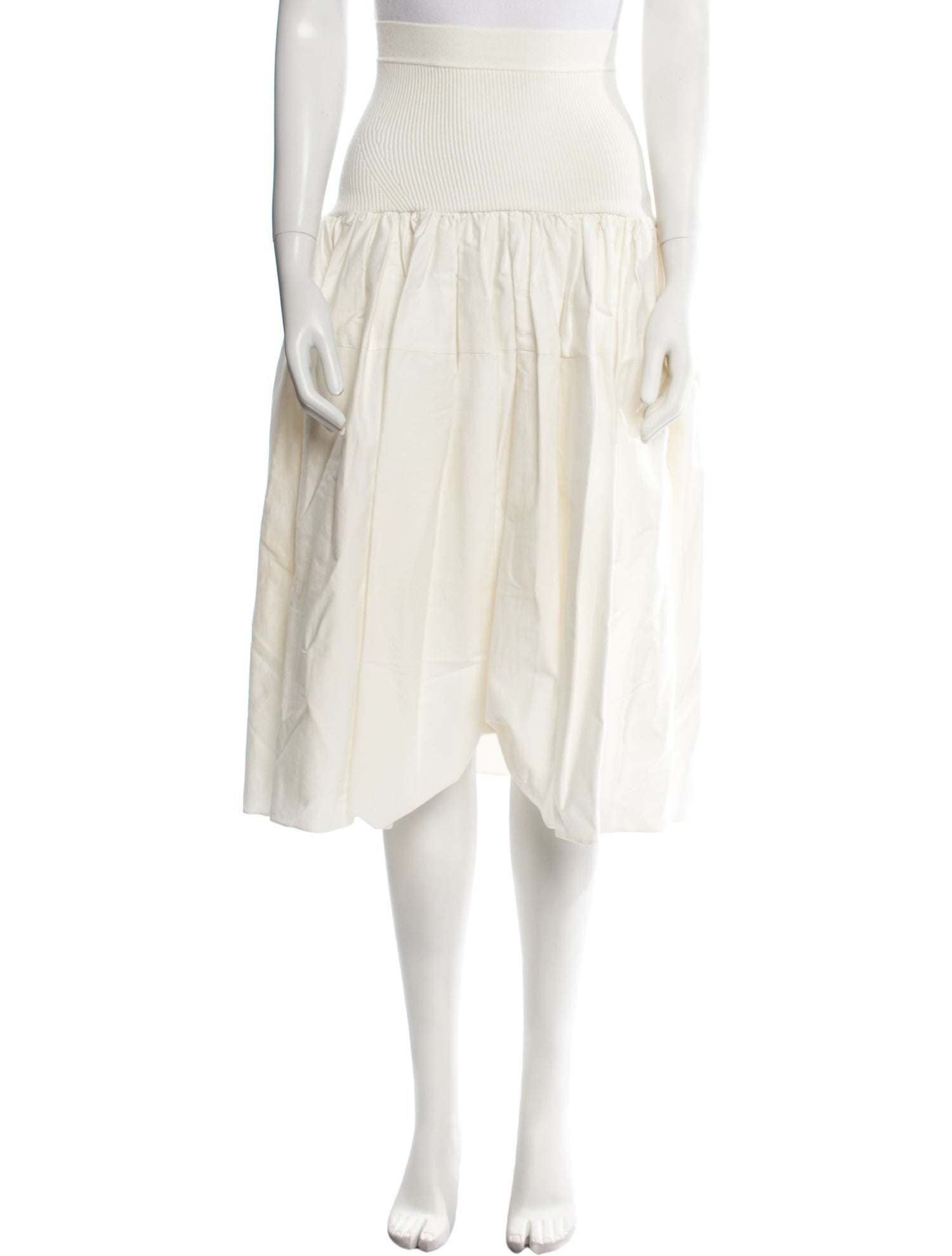 Alexis Pleated Accents Midi Length Skirt