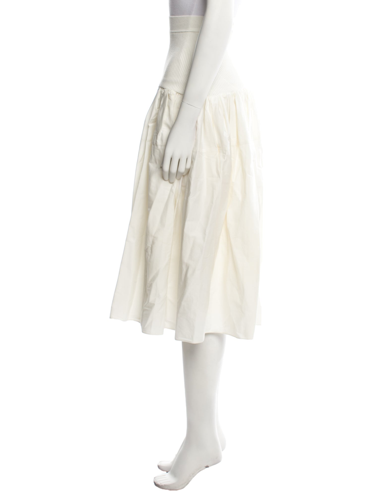 Alexis Pleated Accents Midi Length Skirt