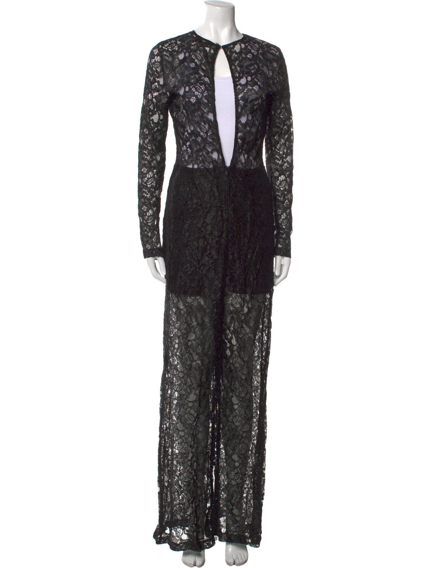 Alexis Nylon Lace Pattern Jumpsuit w/ Tags