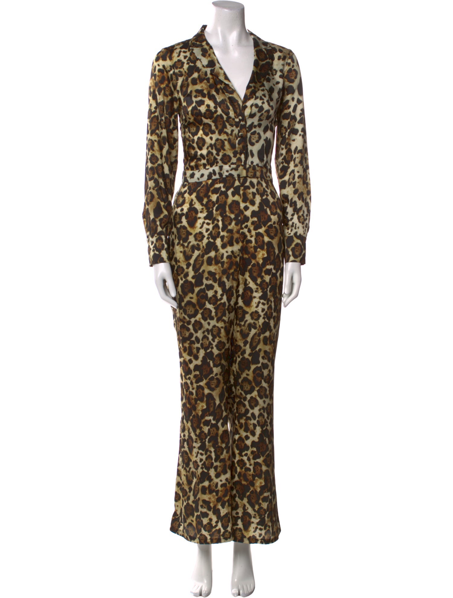 Alexis Animal Print V-Neck Jumpsuit
