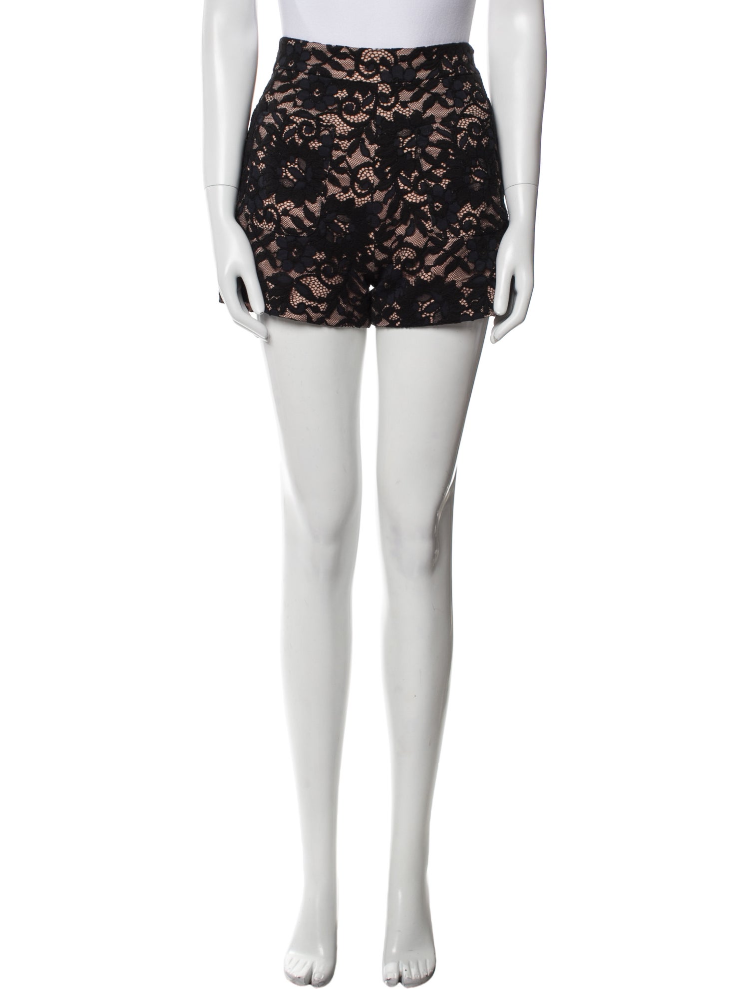 Alexis Lace Pattern Mini Shorts