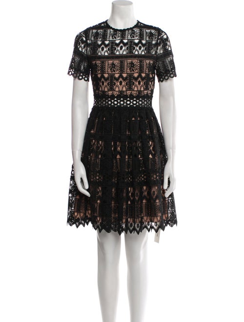 Alexis Lace Pattern Knee-Length Dress