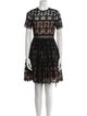 Alexis Lace Pattern Knee-Length Dress