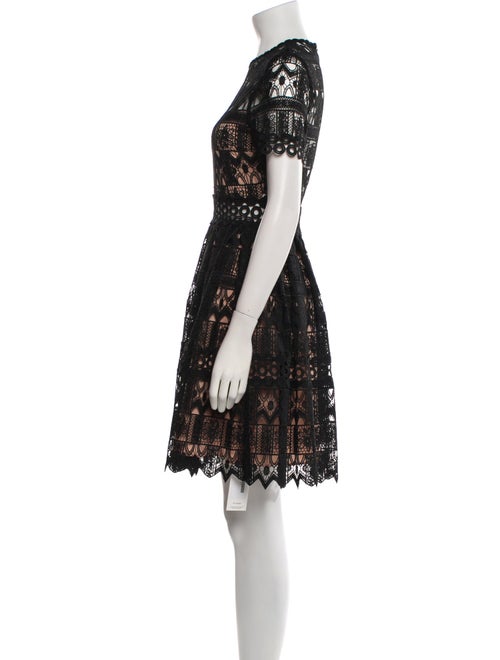 Alexis Lace Pattern Knee-Length Dress