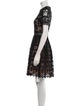 Alexis Lace Pattern Knee-Length Dress