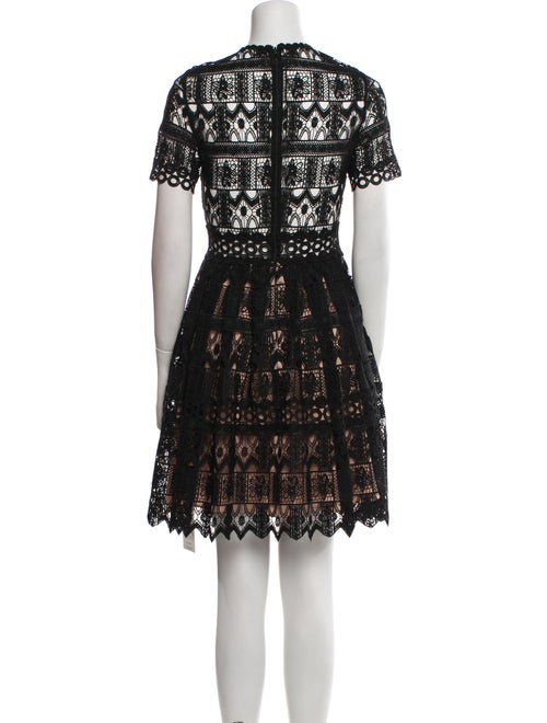 Alexis Lace Pattern Knee-Length Dress