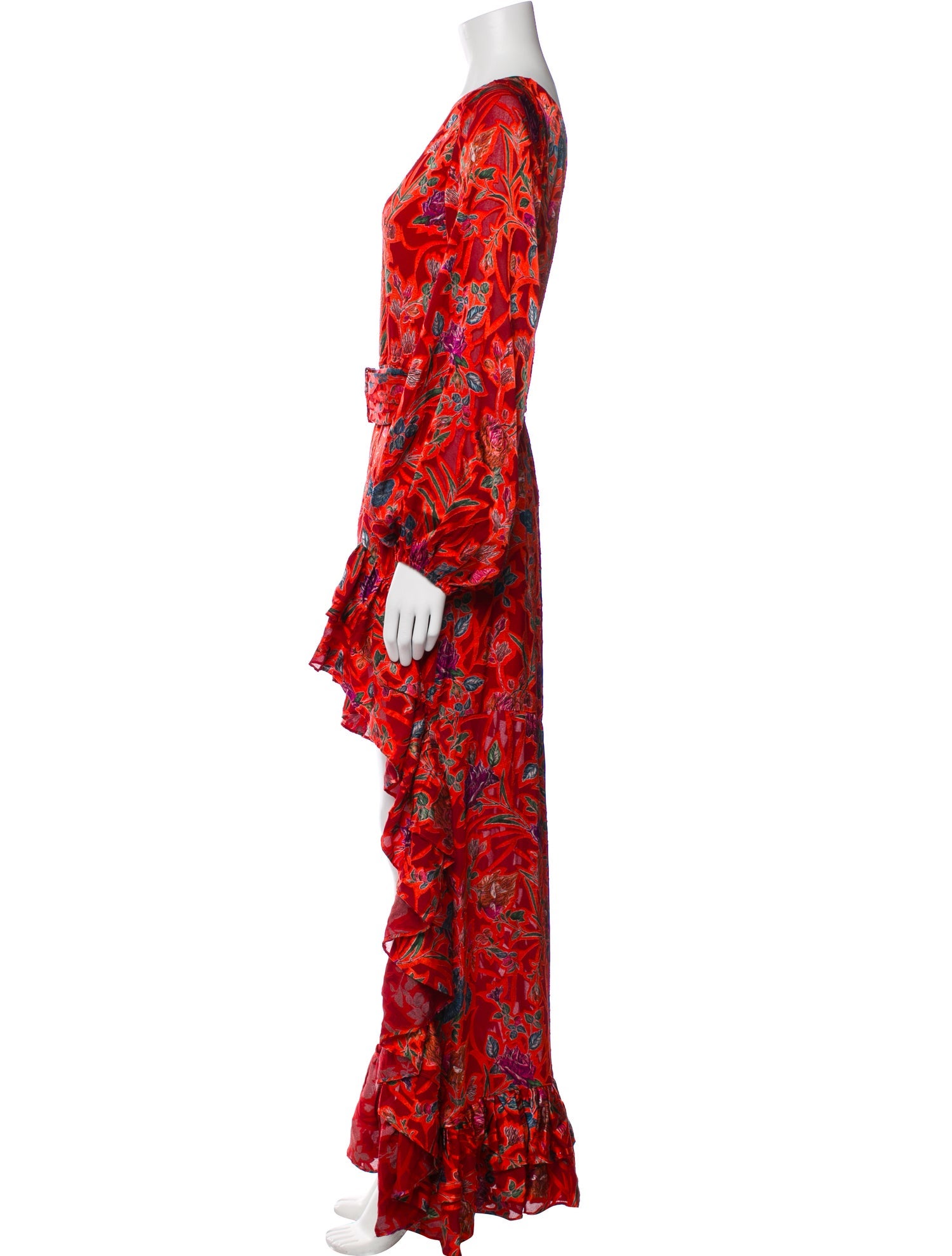 Alexis Floral Print Long Dress