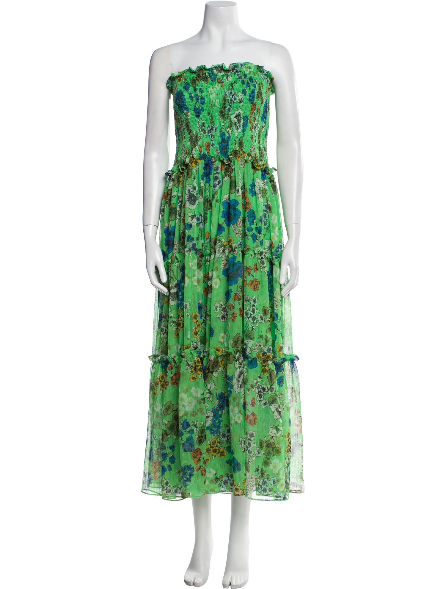 Alexis Floral Print Long Dress