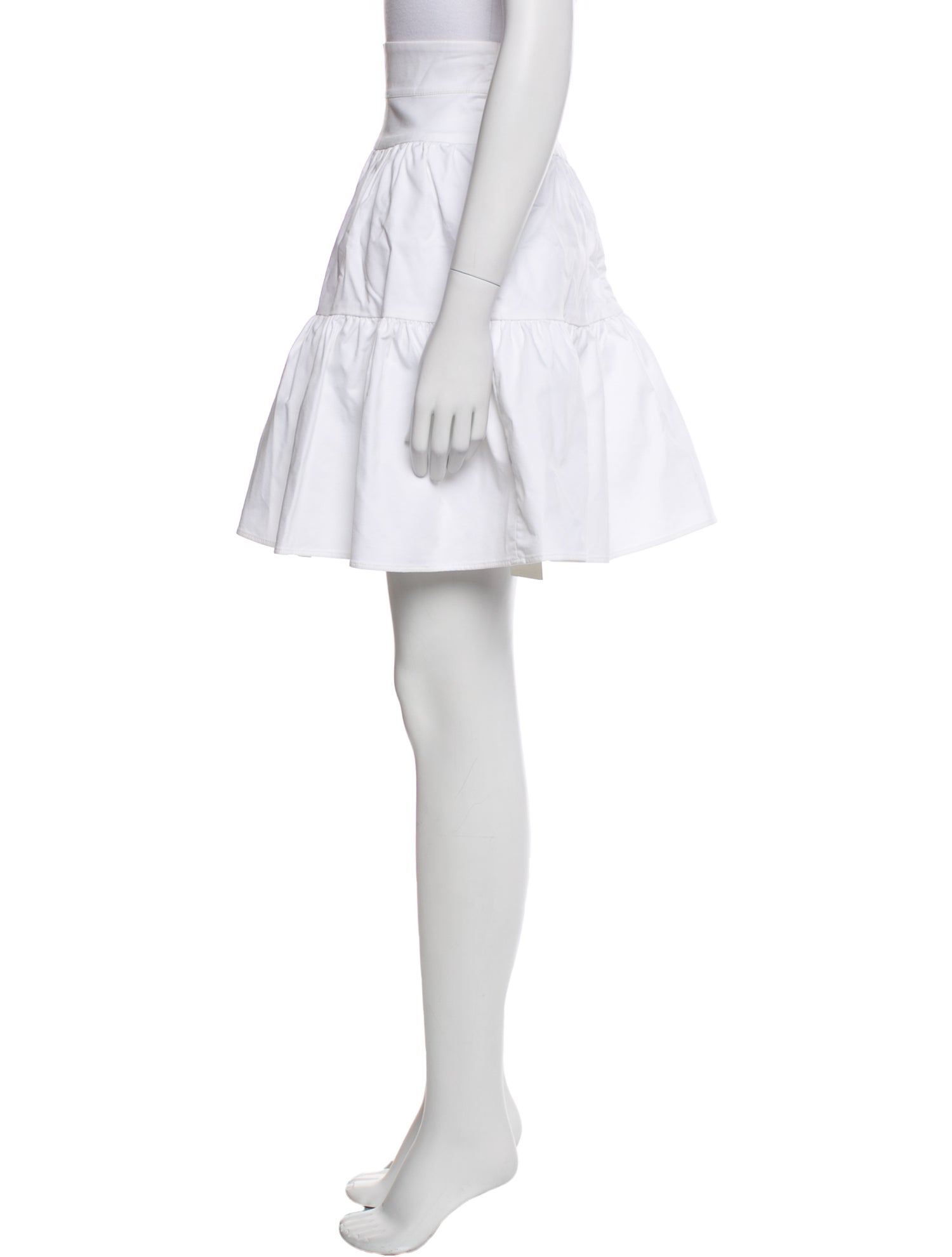 Alexis Ruffle Embellishment Knee-Length Skirt