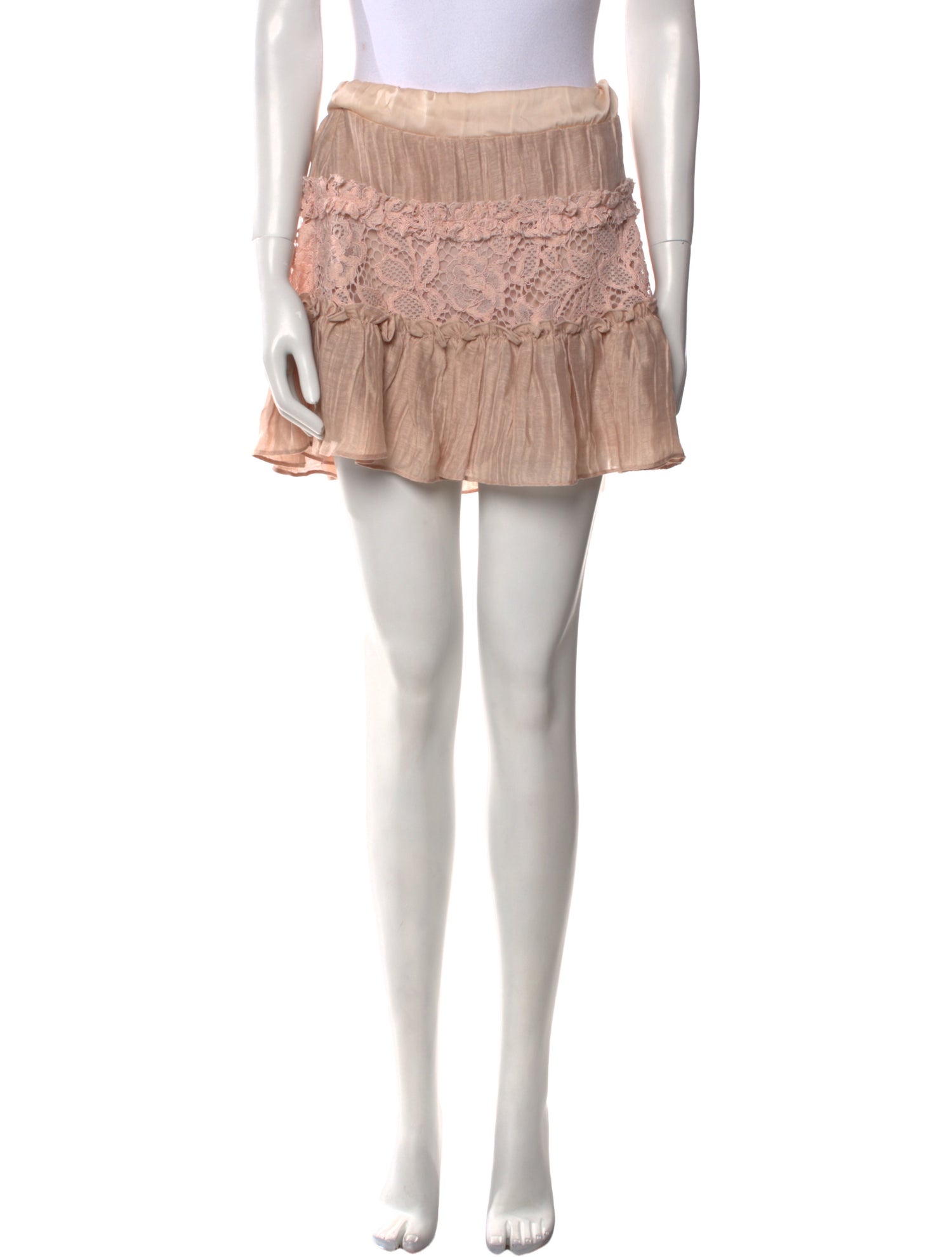 Alexis Ruffle Embellishment Mini Skirt