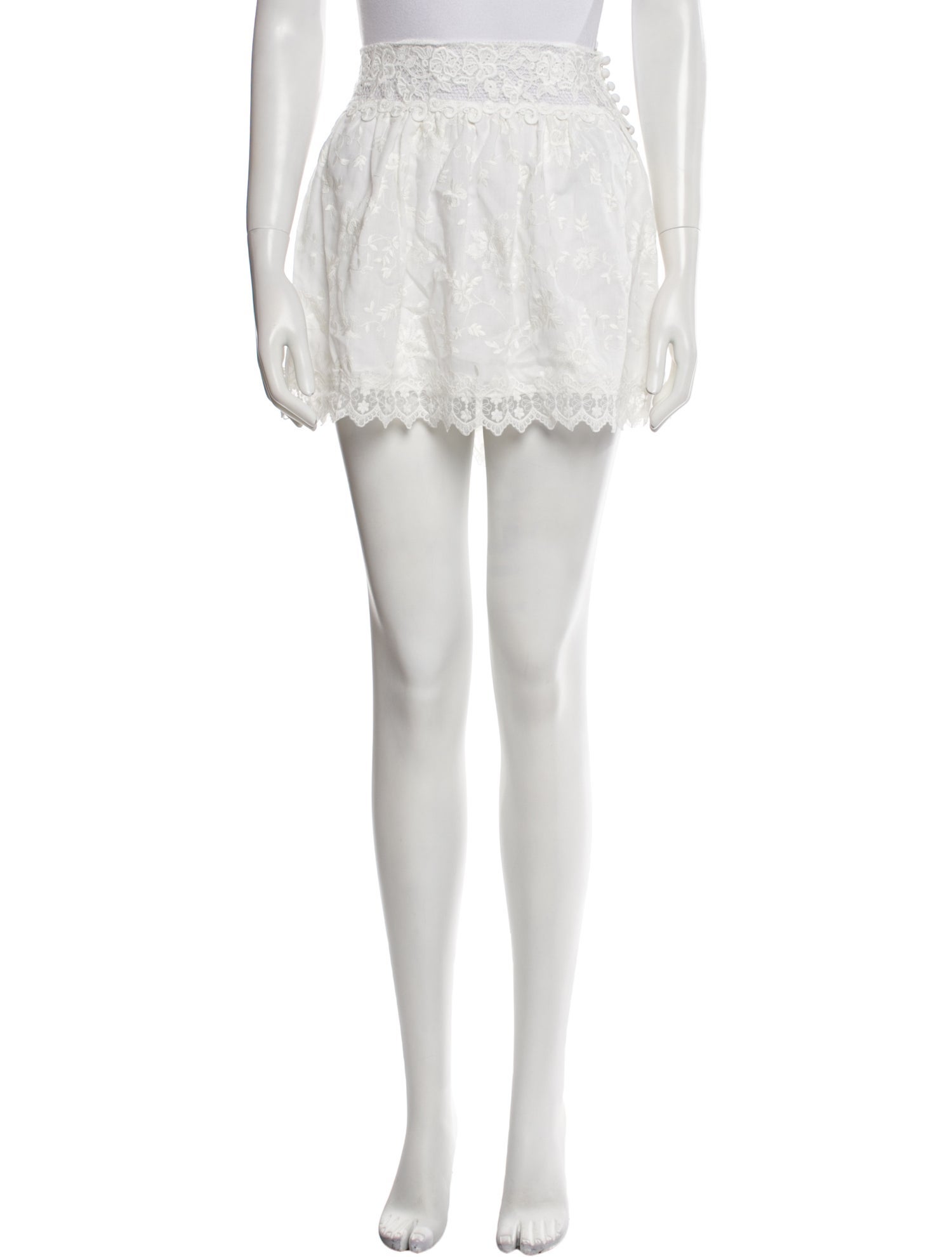 Alexis Lace Pattern Mini Skirt w/ Tags