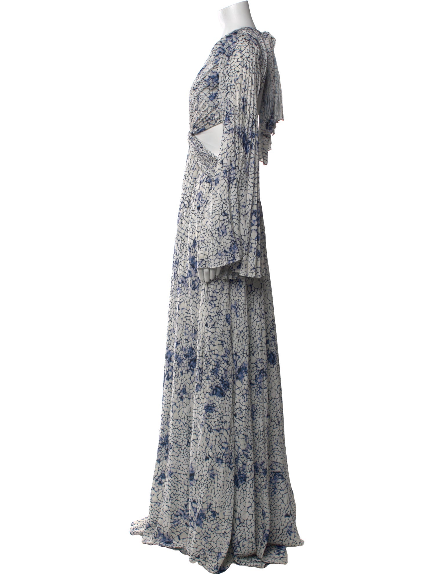 Alexis Floral Print Long Dress