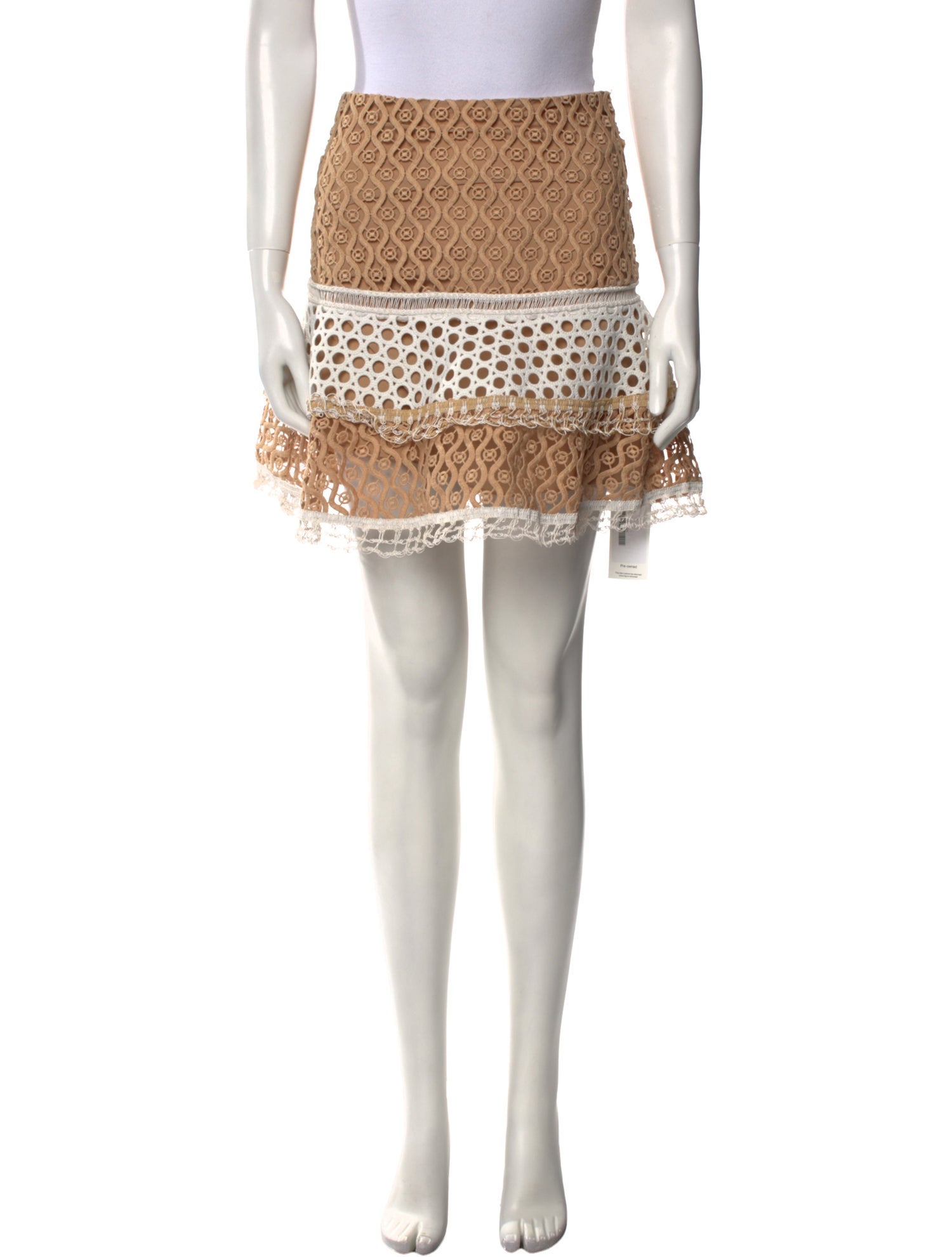 Alexis Lace Pattern Mini Skirt