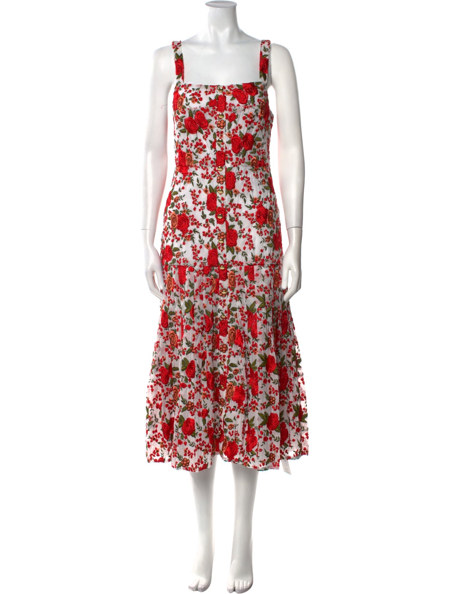 Alexis Nylon Midi Length Dress