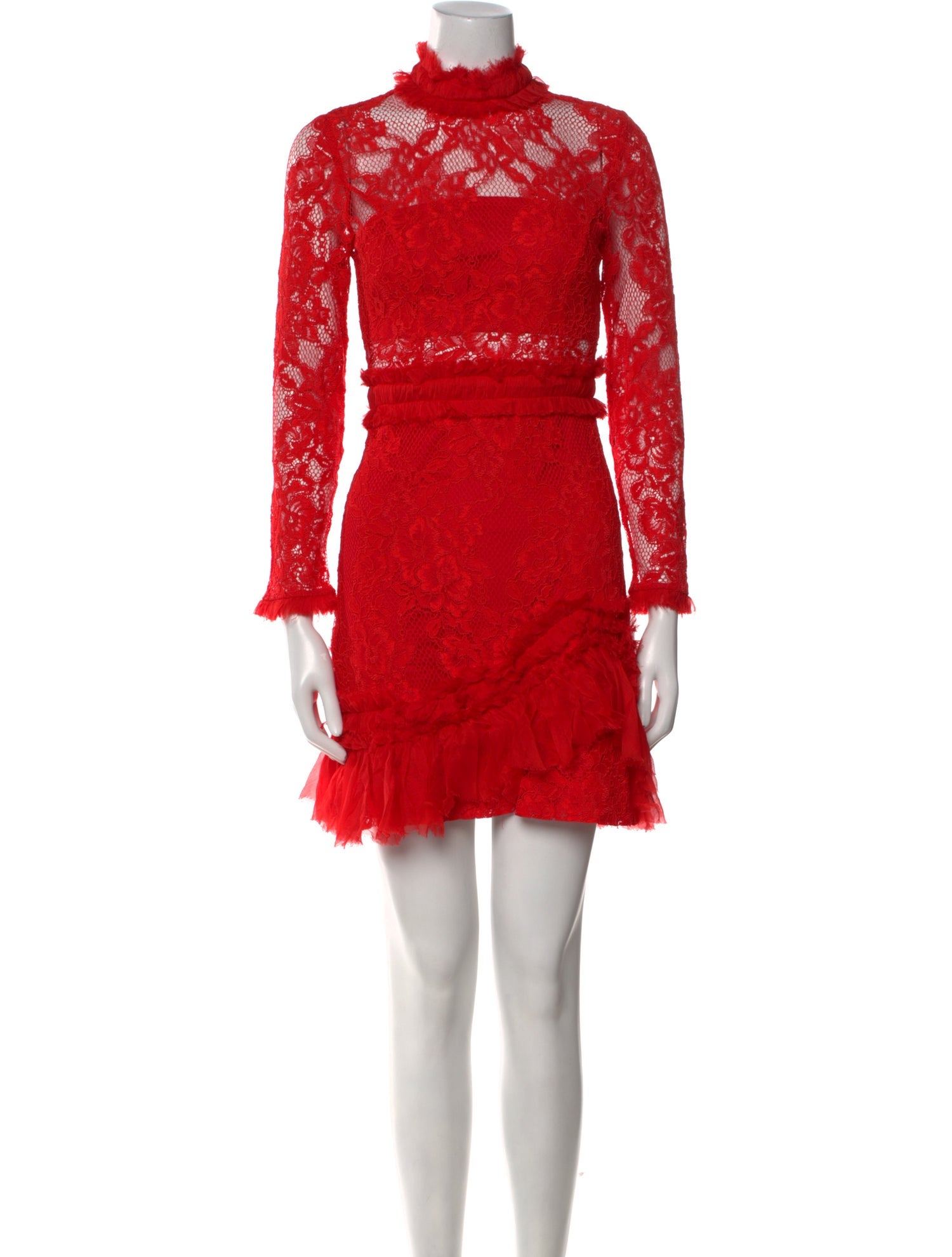 Alexis Lace Pattern Mini Dress