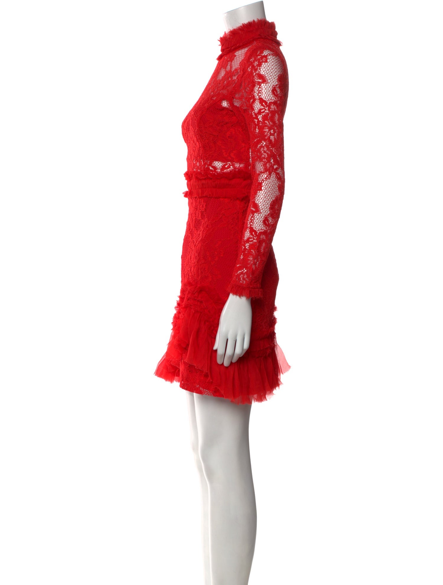 Alexis Lace Pattern Mini Dress