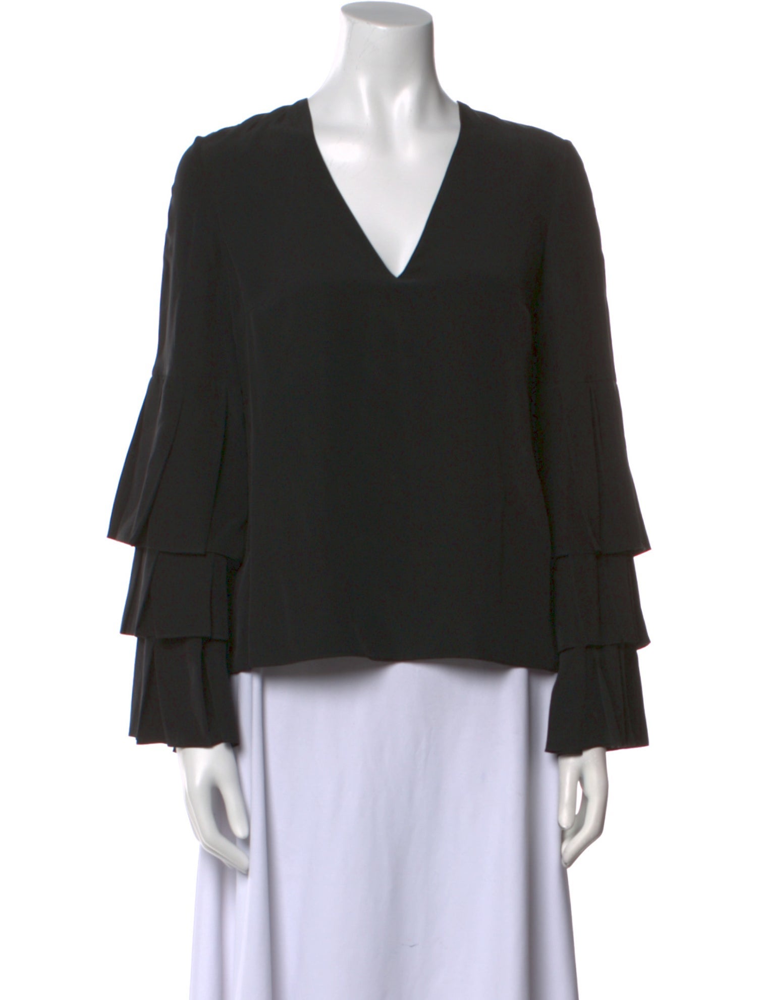 Alexis Silk V-Neck Blouse