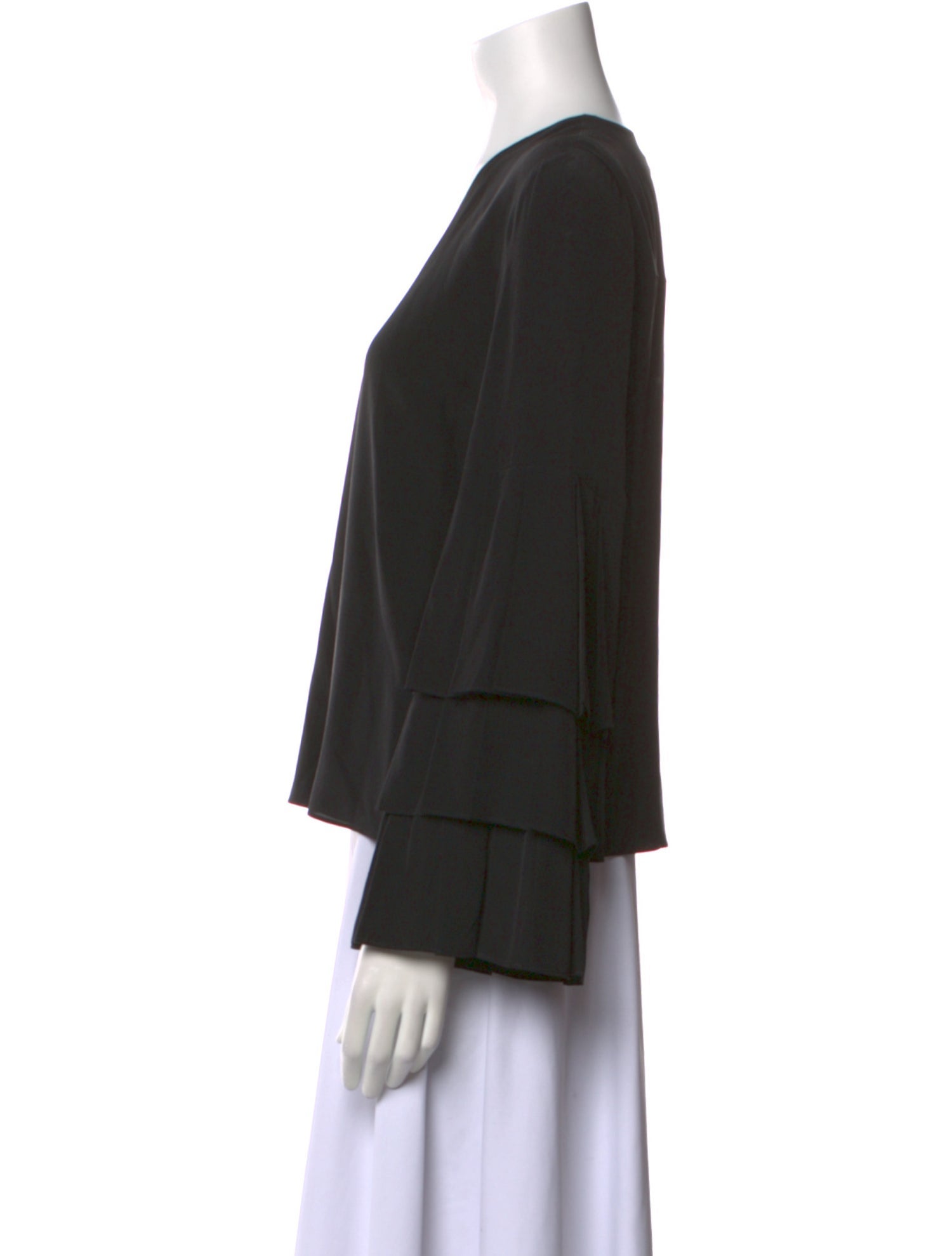 Alexis Silk V-Neck Blouse