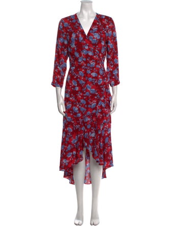 Alexis Floral Print Long Dress