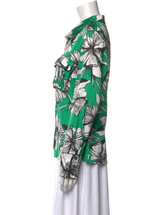 Alexis Printed Long Sleeve Button-Up Top