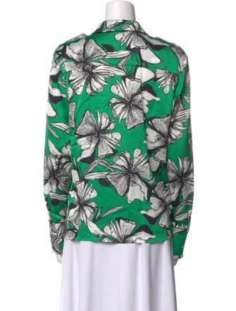 Alexis Printed Long Sleeve Button-Up Top