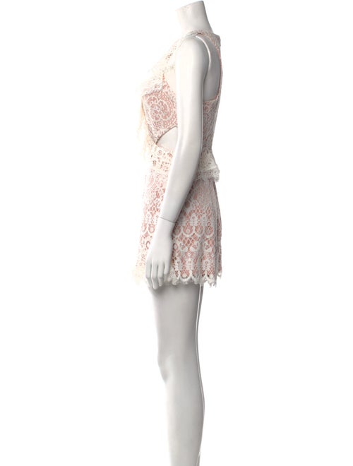 Alexis Lace Pattern Scoop Neck Romper